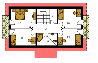 Floor plan of second floor - PREMIER 181